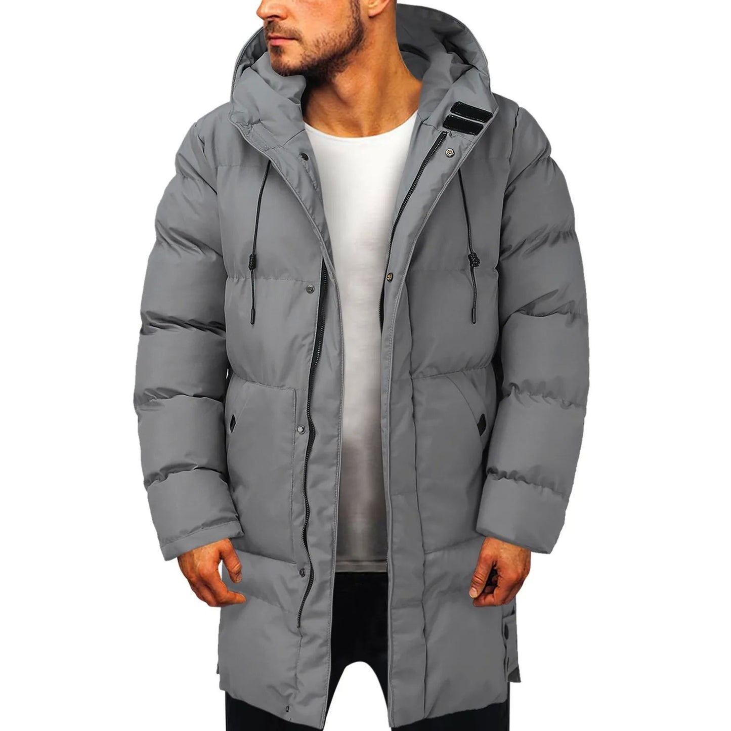 Norell - Lång vadderad herrparka