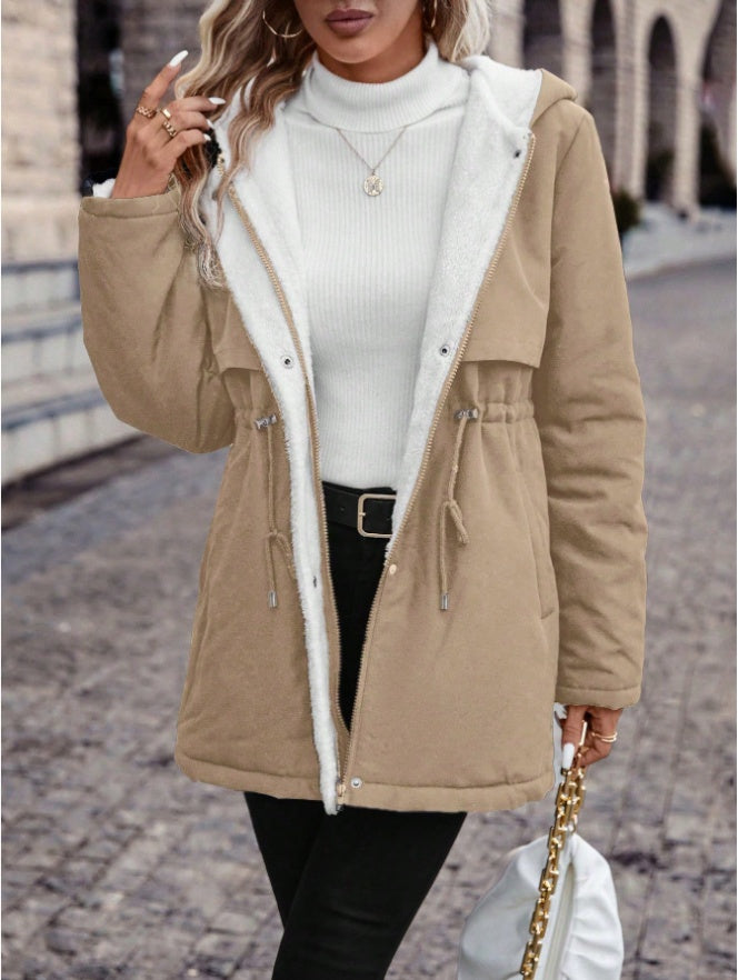 Alma - Padded winter jacket with soft teddy lining