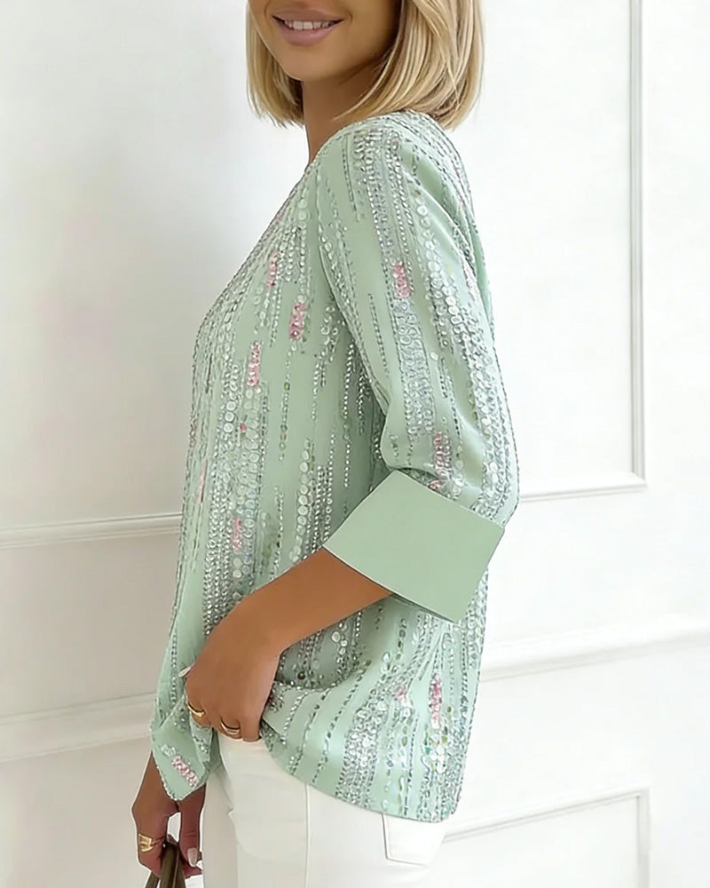 Virelia - Elegant blouse with a modern sheen