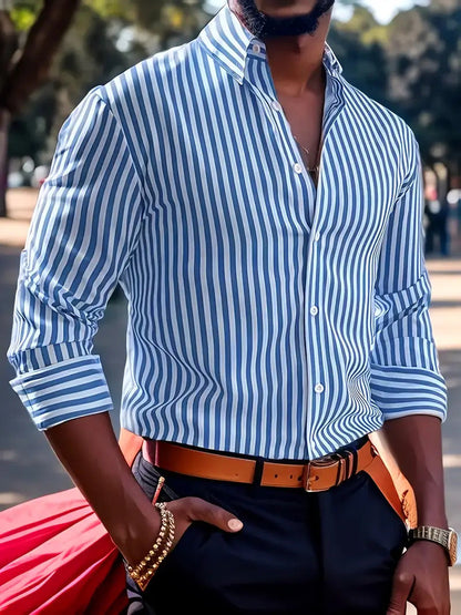 Kaldur -Striped shirt with a fresh, timeless style