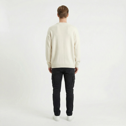 Soren – Slim stretch denim cargo trousers
