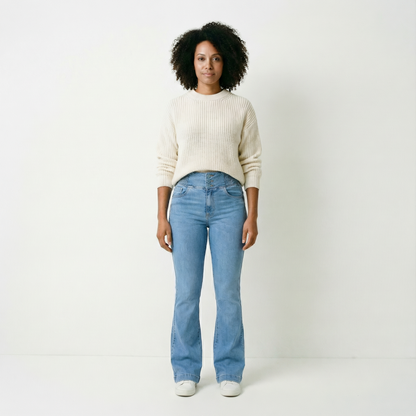 Elvira – High-waisted jeans with a flattering fit