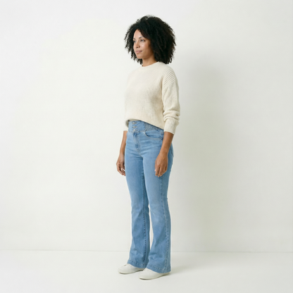 Elvira – High-waisted jeans with a flattering fit