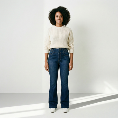 Elvira – High-waisted jeans with a flattering fit