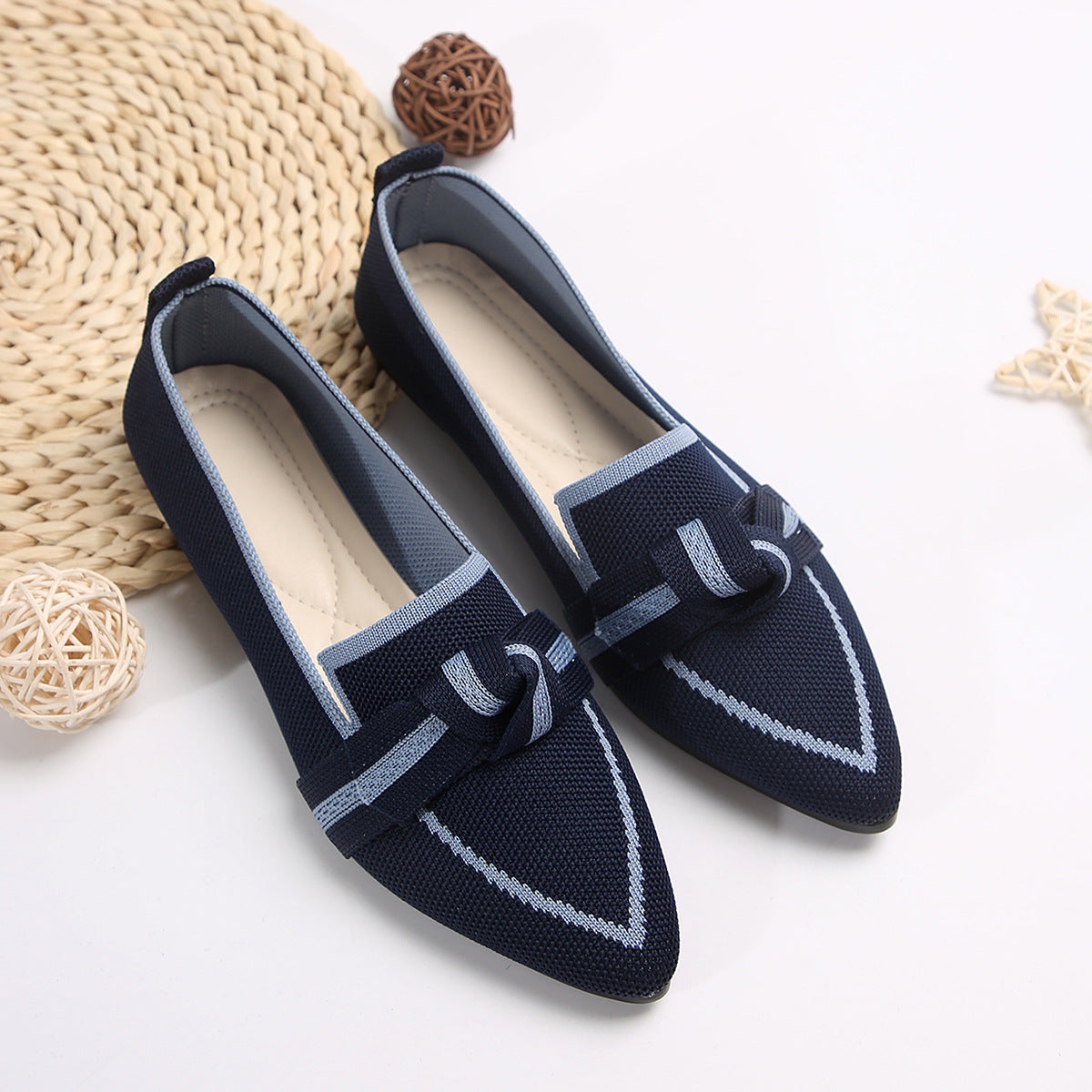 Viona – loafers med knutdetalj