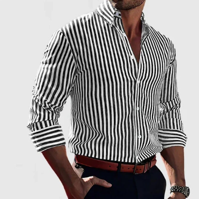 Kaldur -Striped shirt with a fresh, timeless style