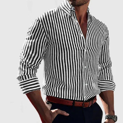 Kaldur -Striped shirt with a fresh, timeless style