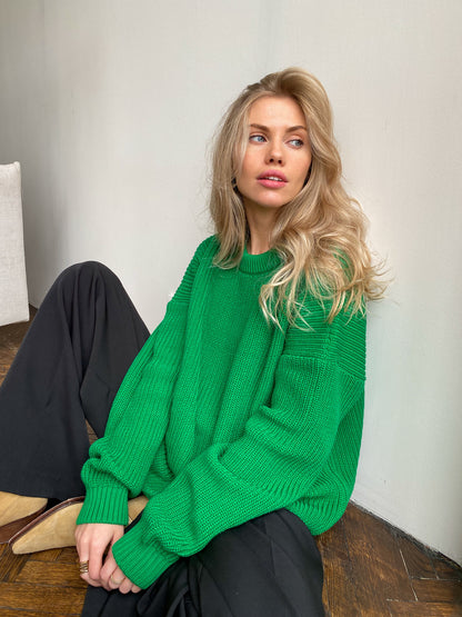 Mila - Chunky Knit Oversized Sweater