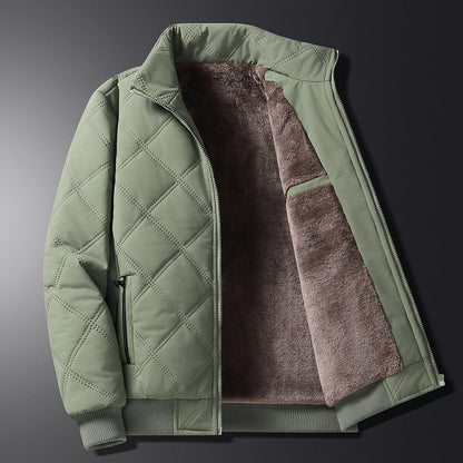Dario - Padded jacket with a minimalist pattern