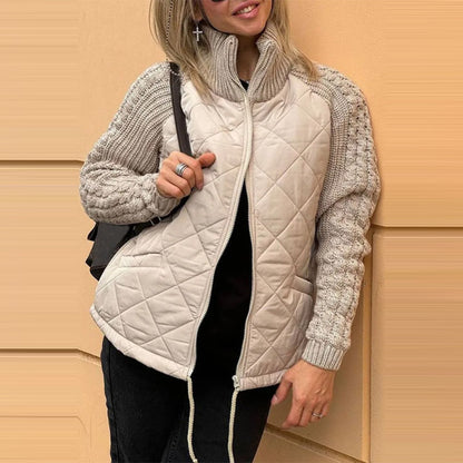 Alva – Knitted jacket with quilted front