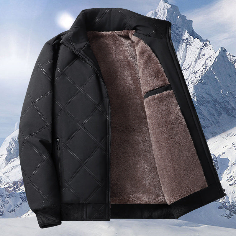 Dario - Padded jacket with a minimalist pattern