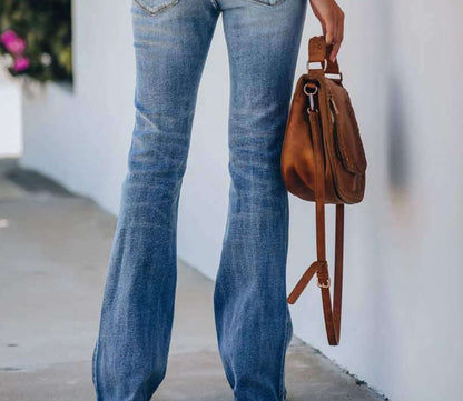Zavra – Utsvängda denimbyxor