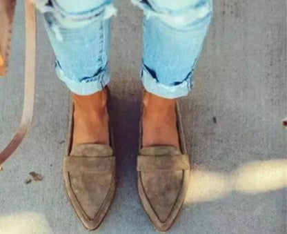 Elora – Loafer med leopardtryck och smal rem