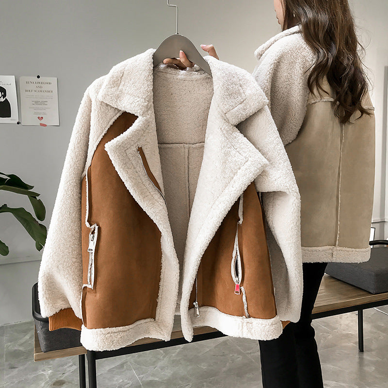 Astrid – Teddy fodrad mocka-look jacka
