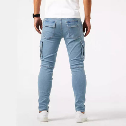 Hedrik - Black tapered cargo pants