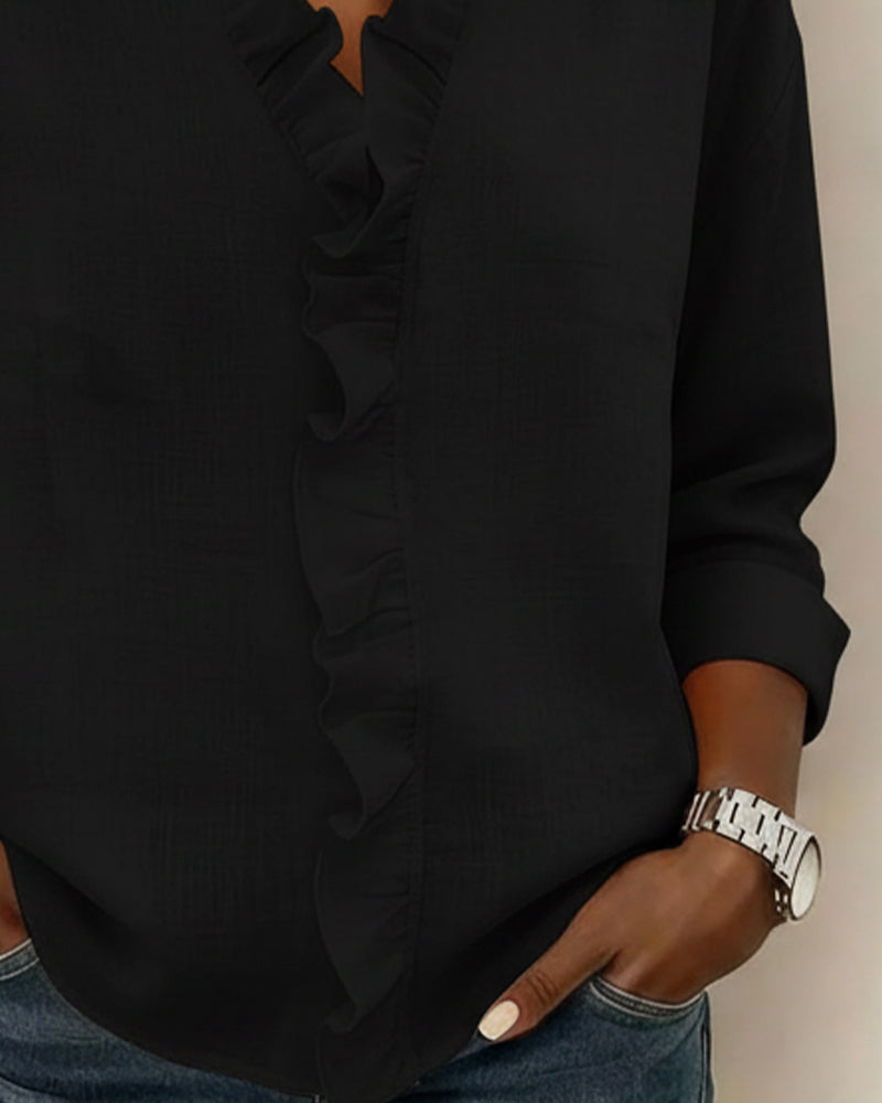 Velisse – Romantic Blouse with Elegant Ruffles | 1+1 FREE today
