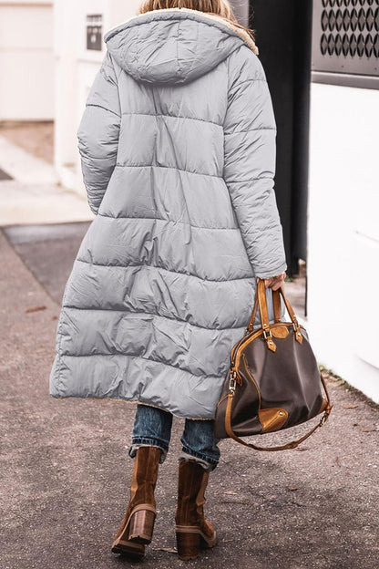 Yliane - Padded winter jacket with teddy lining