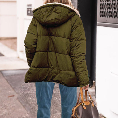 Yliane - Padded winter jacket with teddy lining