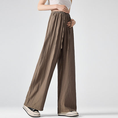 Maternity Pants Summer Drawstring Leisure Straight-leg Trousers
