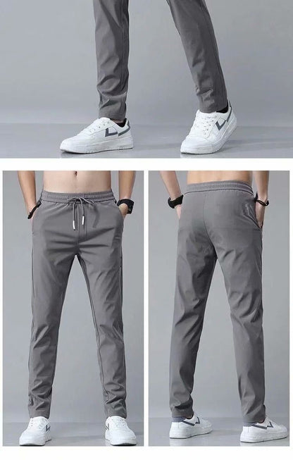 Xerik - Svart sportig byxa med tight passform