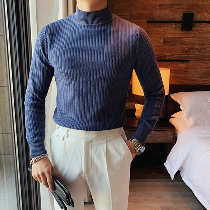Elias - Ribbstickad polotröja för en elegant stil