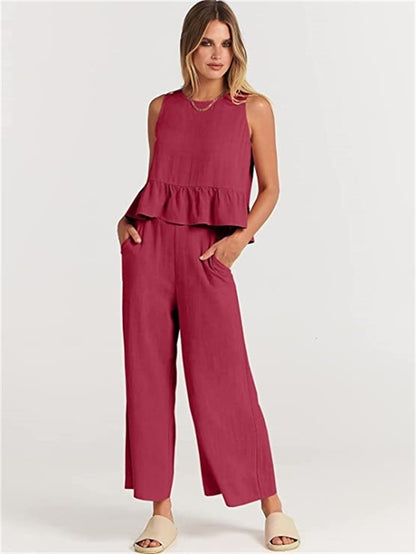 Olivia - Airy 2-piece set with elegant details