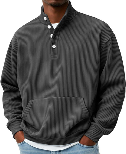 Sander - Button-up knitted sweater for spring