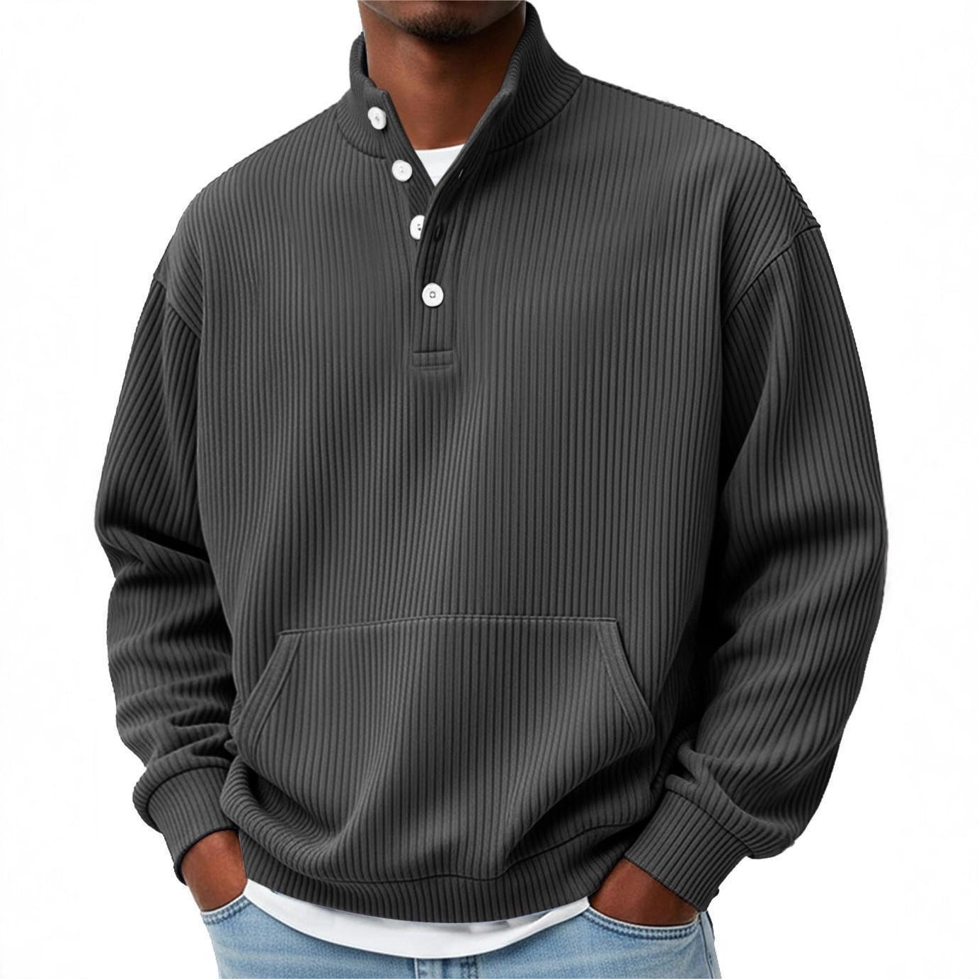 Sander - Button-up knitted sweater for spring
