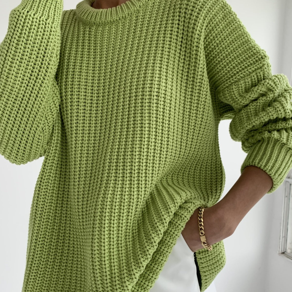 Mila - Chunky Knit Oversized Sweater