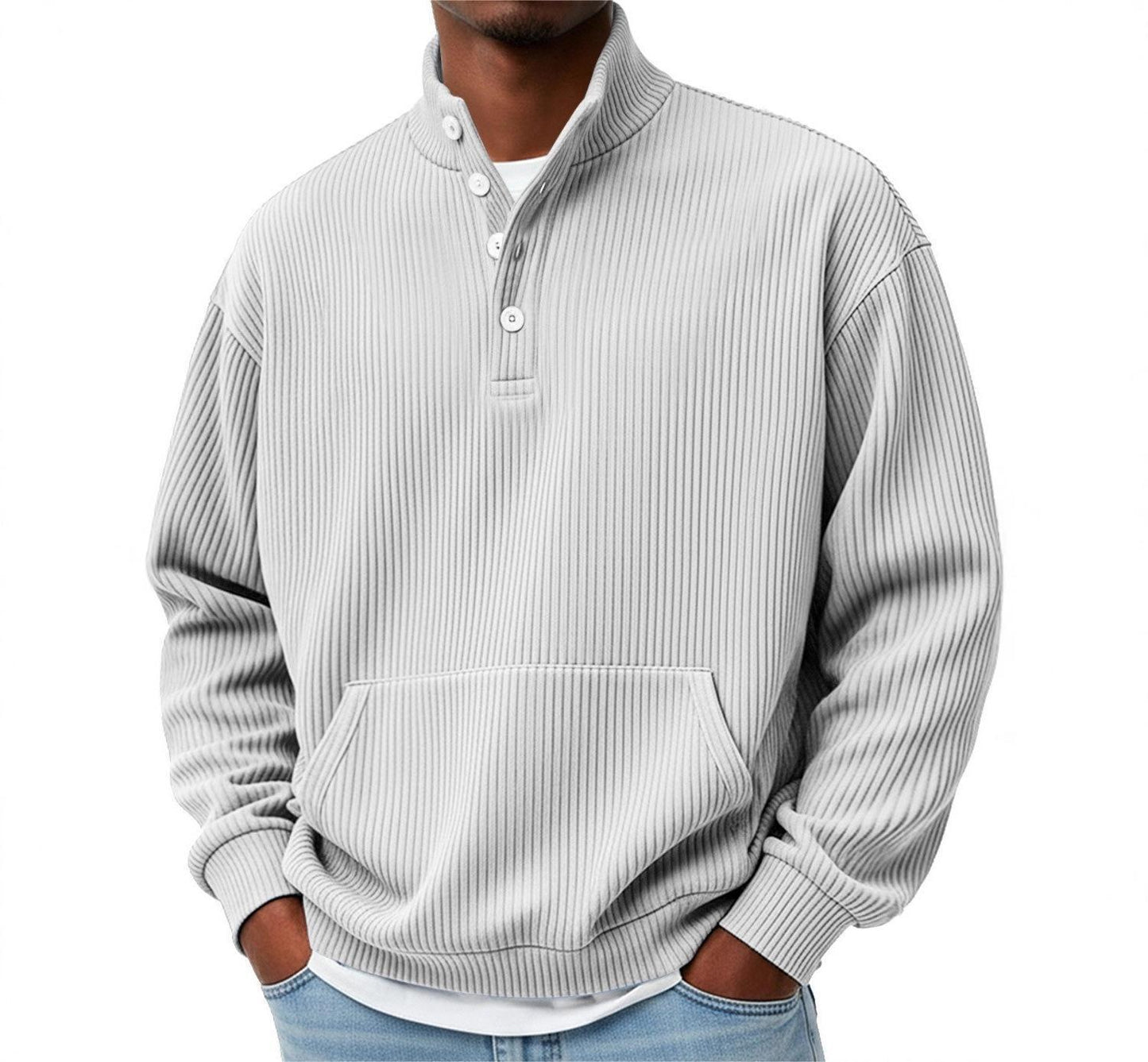 Sander - Button-up knitted sweater for spring