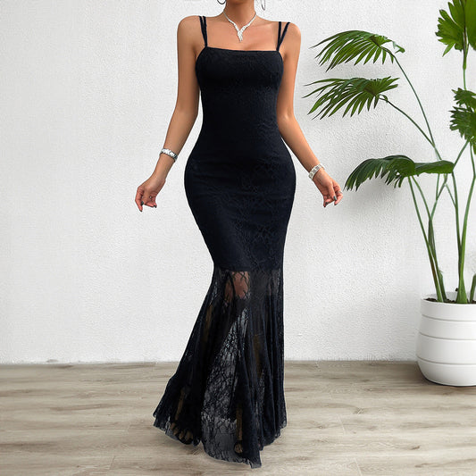 Linn - long lace dress