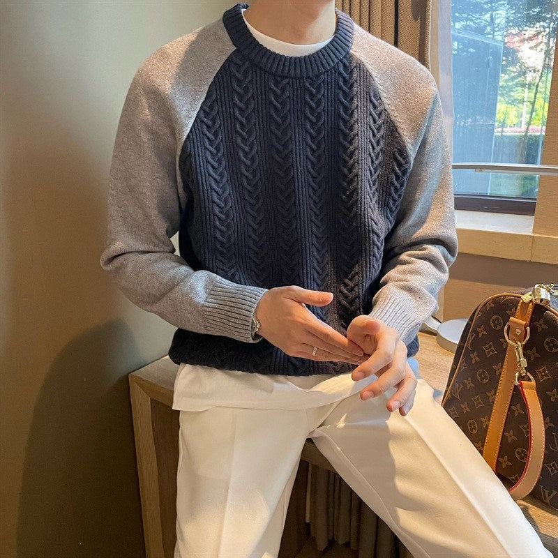 Nils - Textured knit sweater for spring days