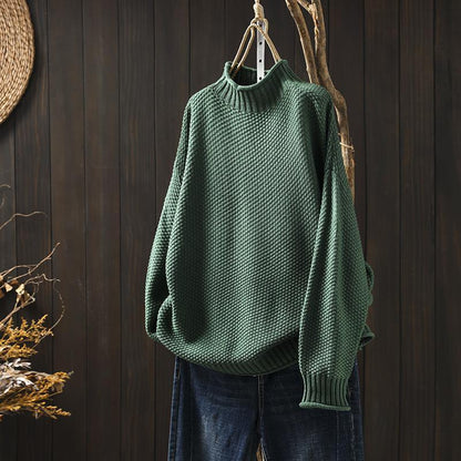 Tirza Structured Knitted High Neck Jumper