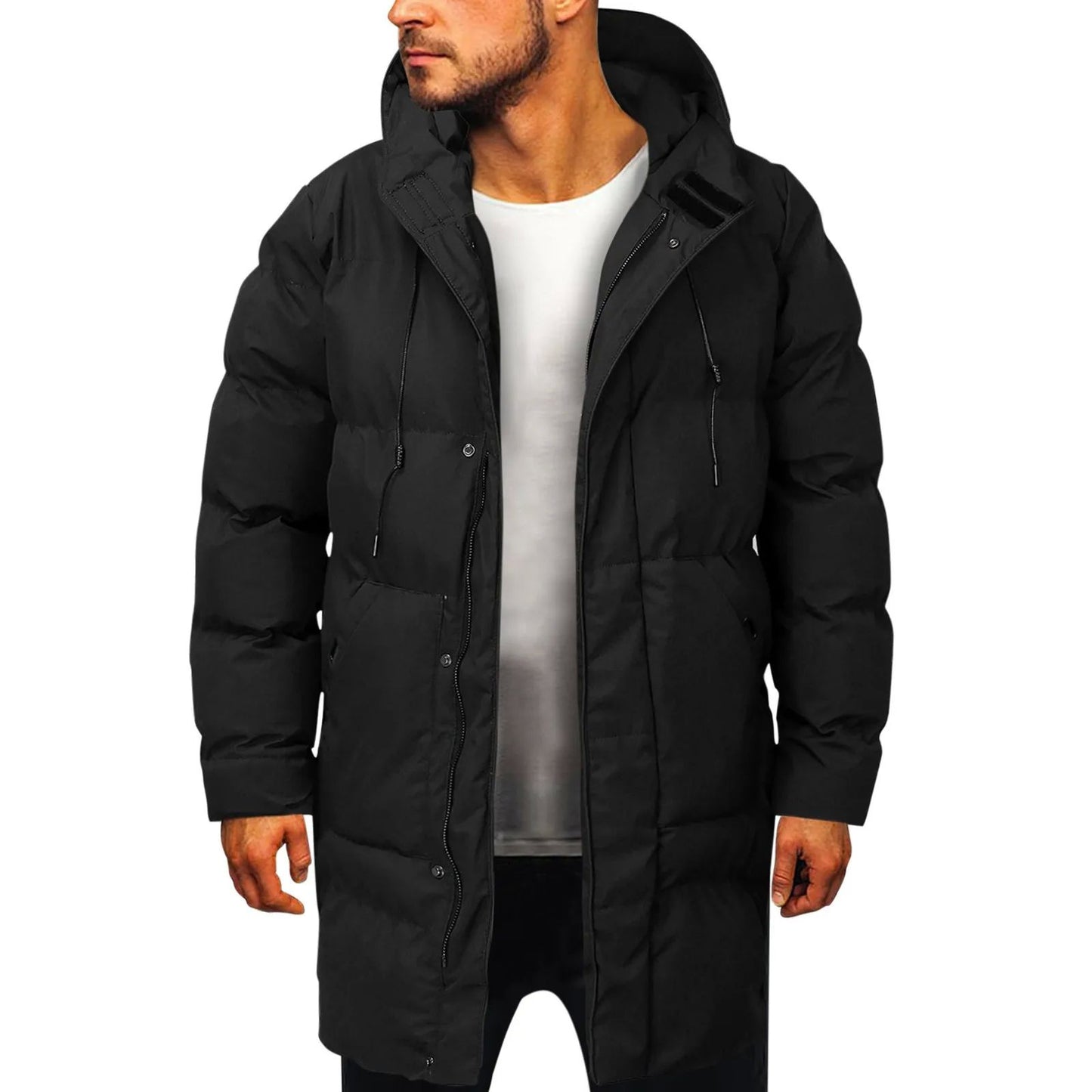 Norell - Lång vadderad herrparka