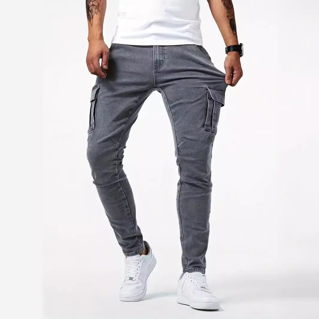 Hedrik - Black tapered cargo pants