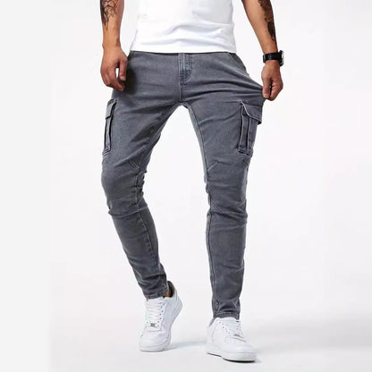 Hedrik - Black tapered cargo pants