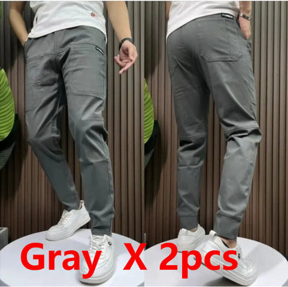 Bren - Svart tapered byxa med ren finish
