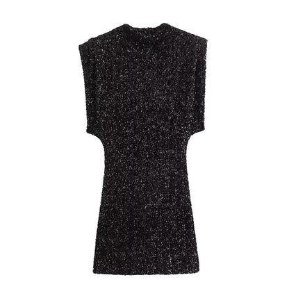 Greta – short dress with subtle sheen
