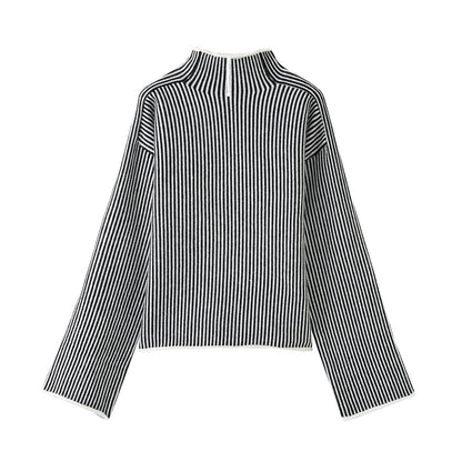 Tilde – Randig oversized polotröja