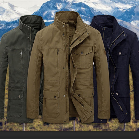 Zander Robust Utility Jacket with stand-up collar
