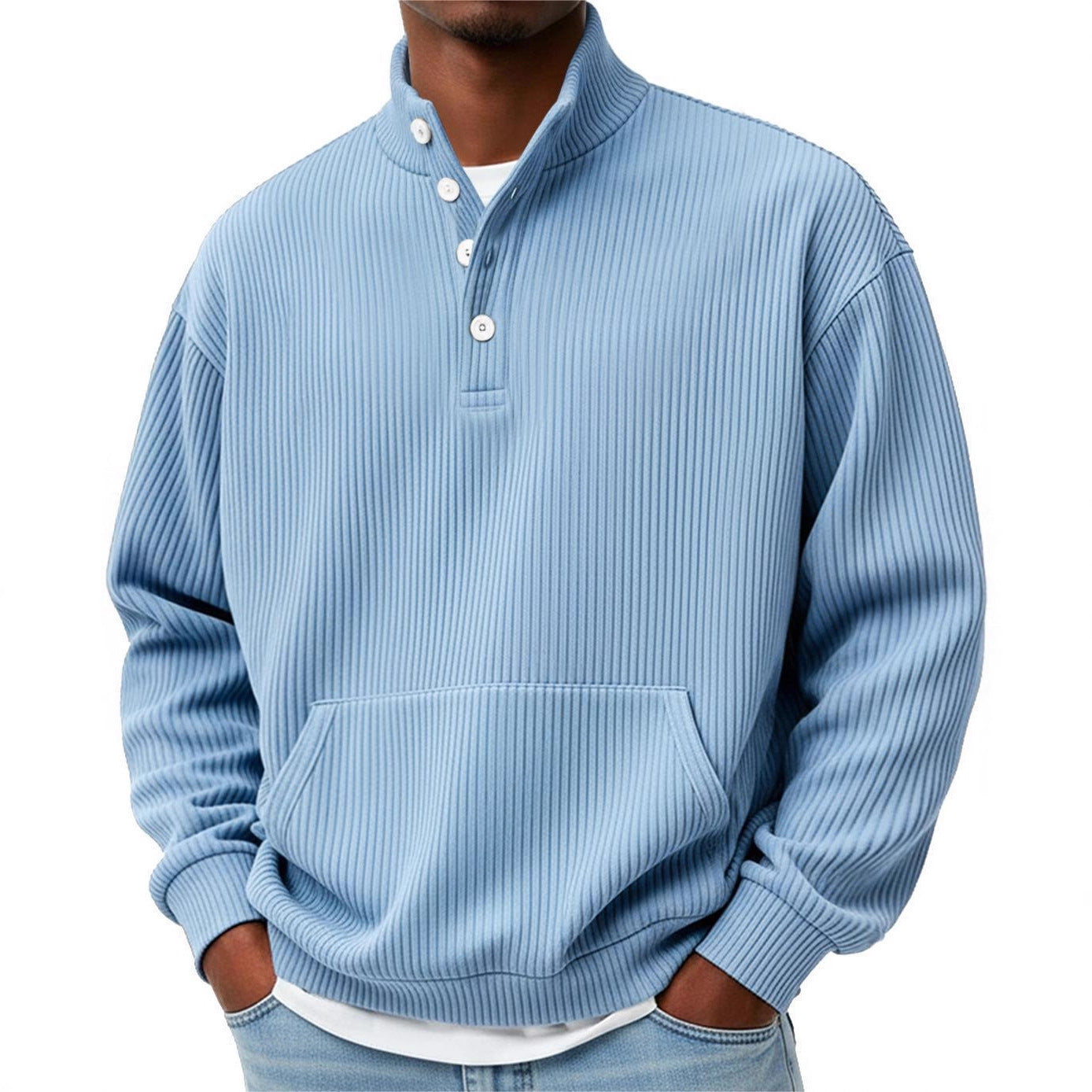 Sander - Button-up knitted sweater for spring