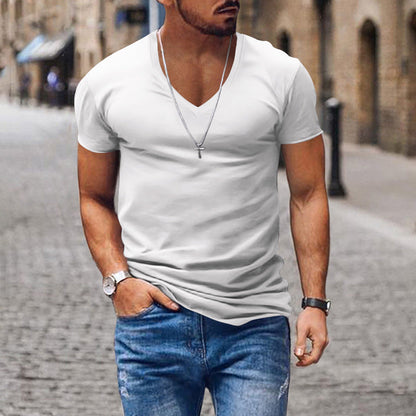 Arvid – Black V-Neck T-Shirt for Everyday Comfort