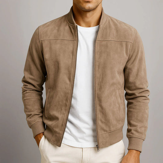 Leon – Stylish suede jacket in a modern fit for spring
