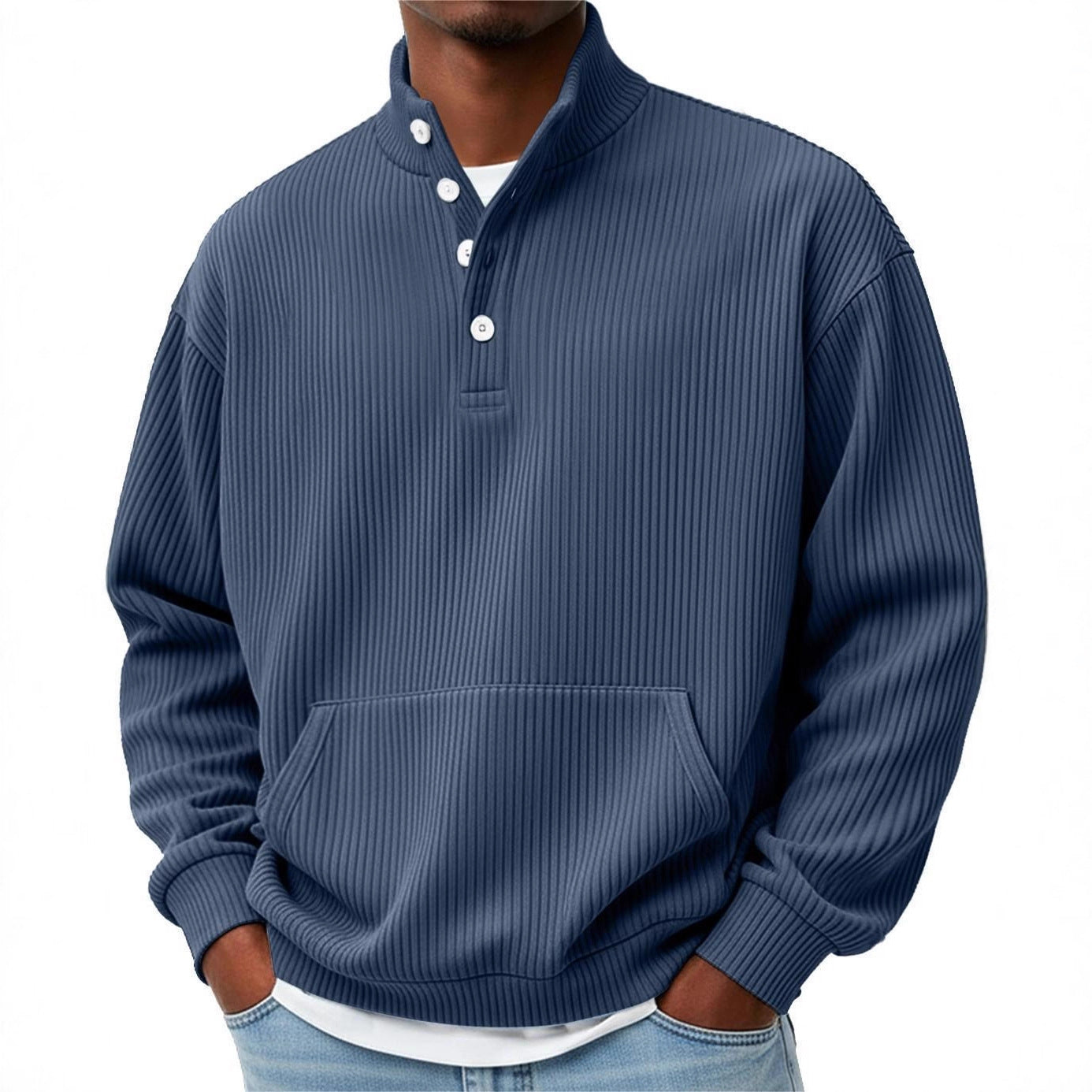 Sander - Button-up knitted sweater for spring