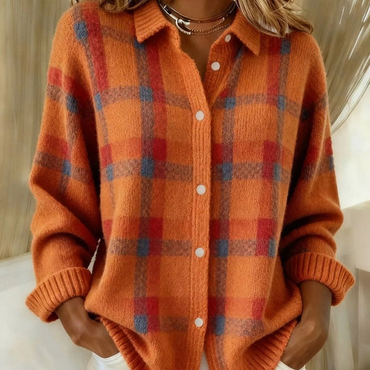 Rikkea - Knitted vest with argyle pattern