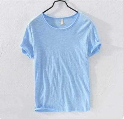 Loke – Ljusrosa Bas T-shirt med Mjuk Struktur