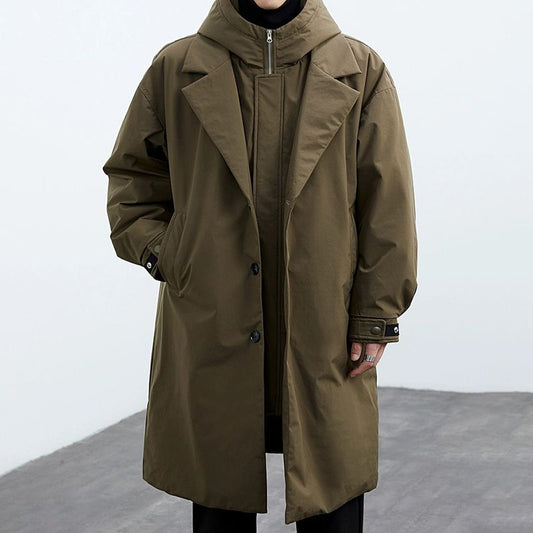 Yngve - Minimalist Long Hooded Jacket