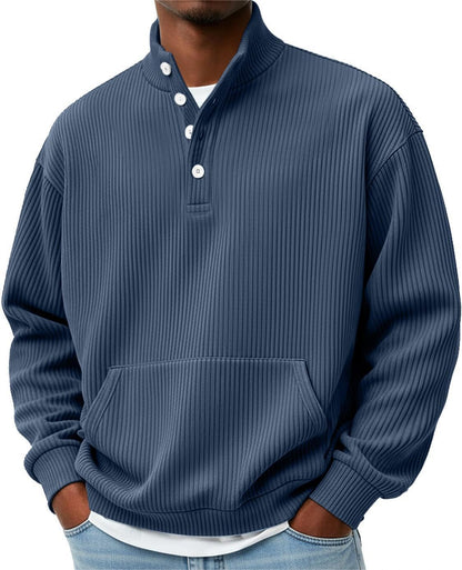Sander - Button-up knitted sweater for spring
