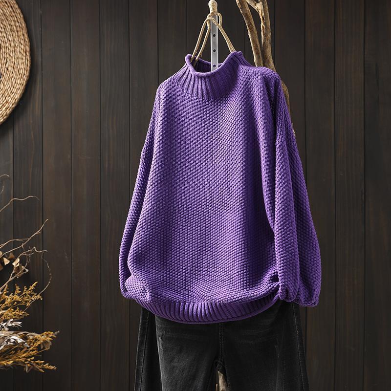 Tirza Structured Knitted High Neck Jumper