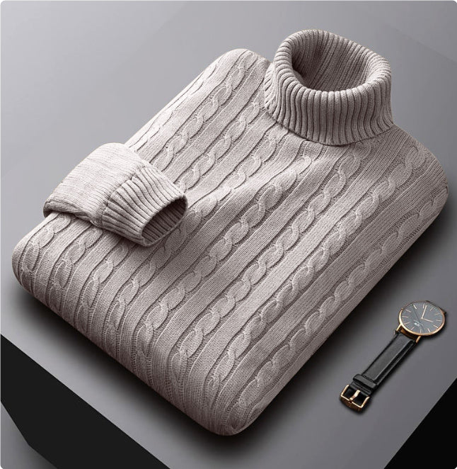 Wilmer - Light grey polo shirt with fine texture